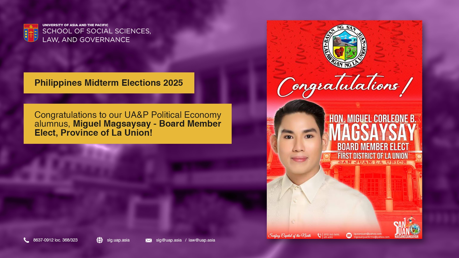 UA&P School of Social Sciences, Law, and Governance - The Masters in ...