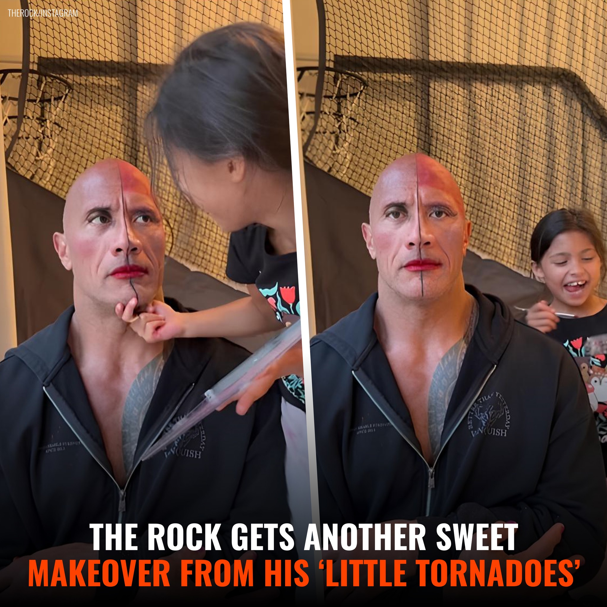DramatizeMe - 💄🤣 The Rock just scored ‘Dad of the Year’ again! His ‘two ...