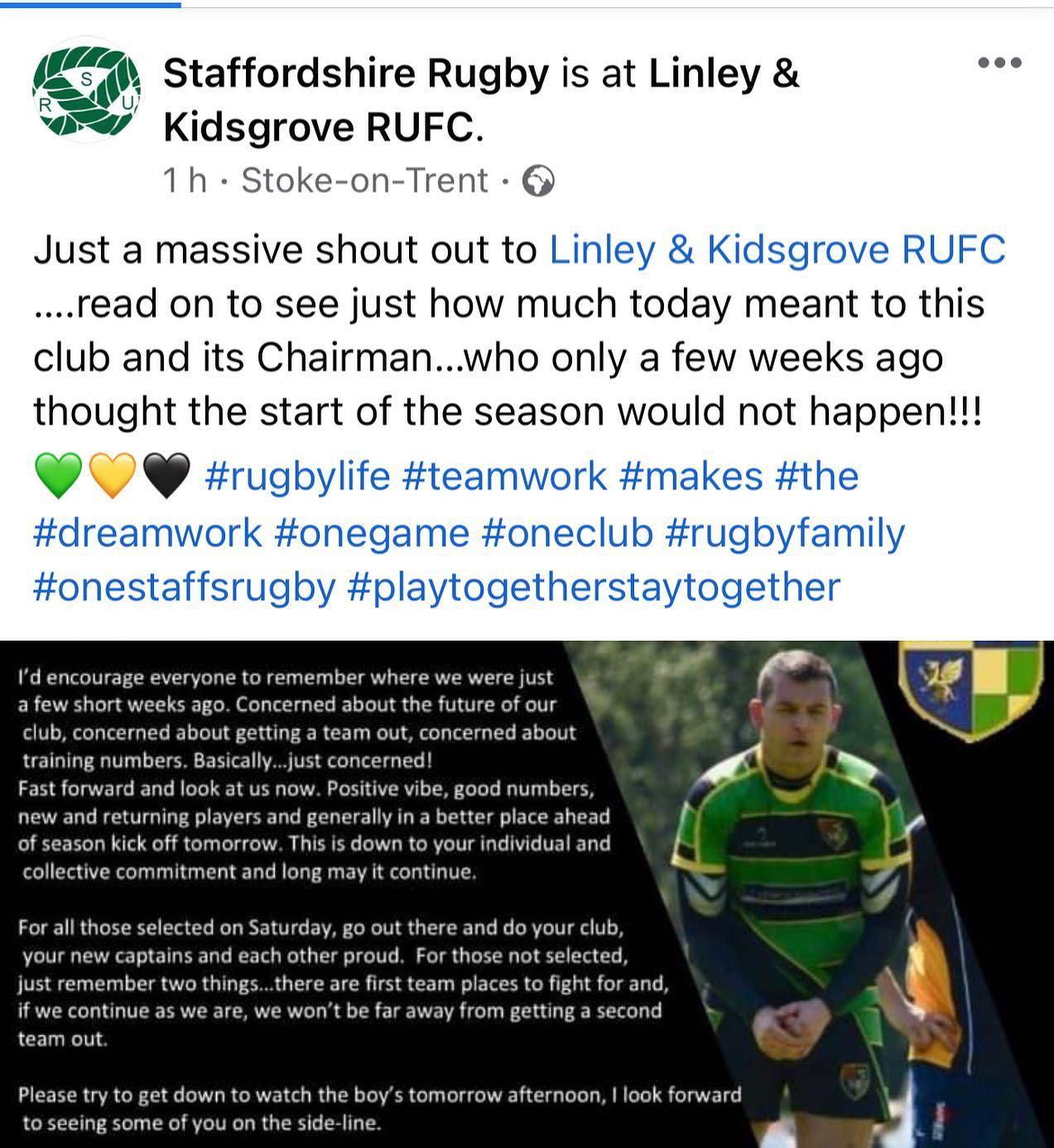 🔰🏉 #upthelinley #rugby - Linley & Kidsgrove RUFC