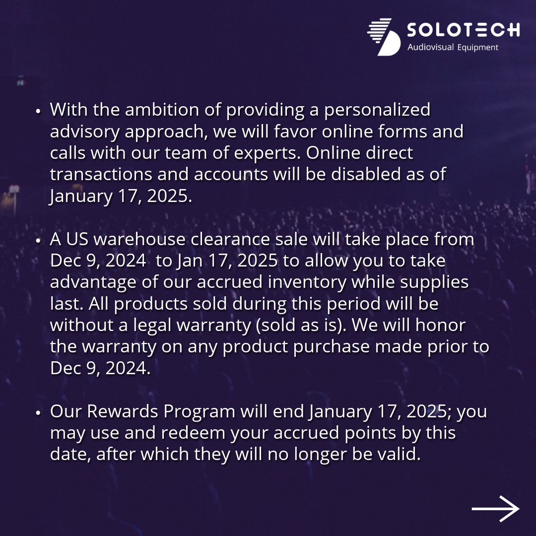 Solotech Audiovisual Equipment