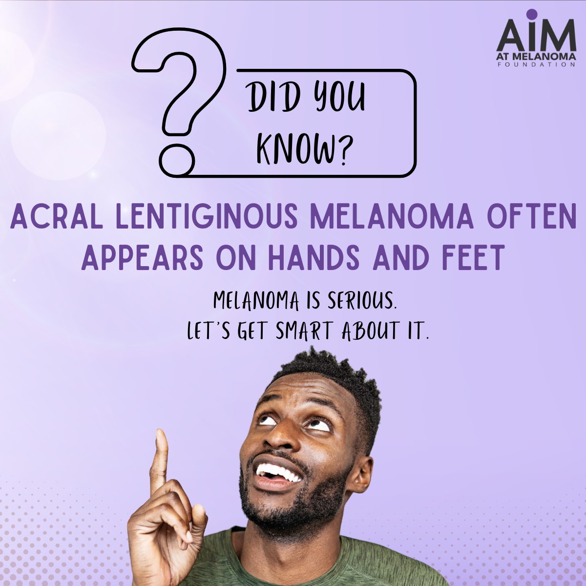 AIM - 🖐️ Acral Lentiginous Melanoma (ALM) is a rare type of melanoma ...