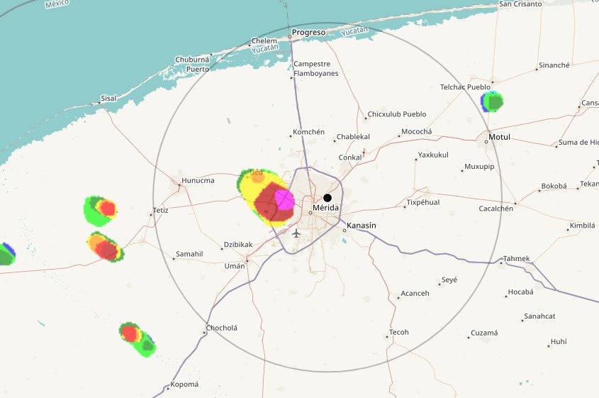 Meteorología - ⛈️ Radar detecta ecos de precipitación sobre la zona de ...