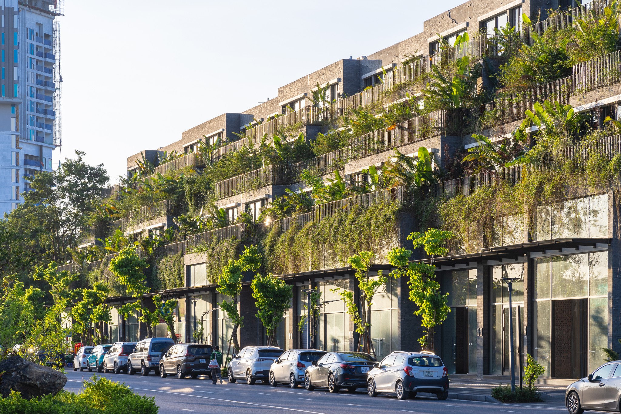 DÃY PHỐ 16 CĂN NHÀ PHỦ KÍN CÂY XANH... - Ho Khue Architects