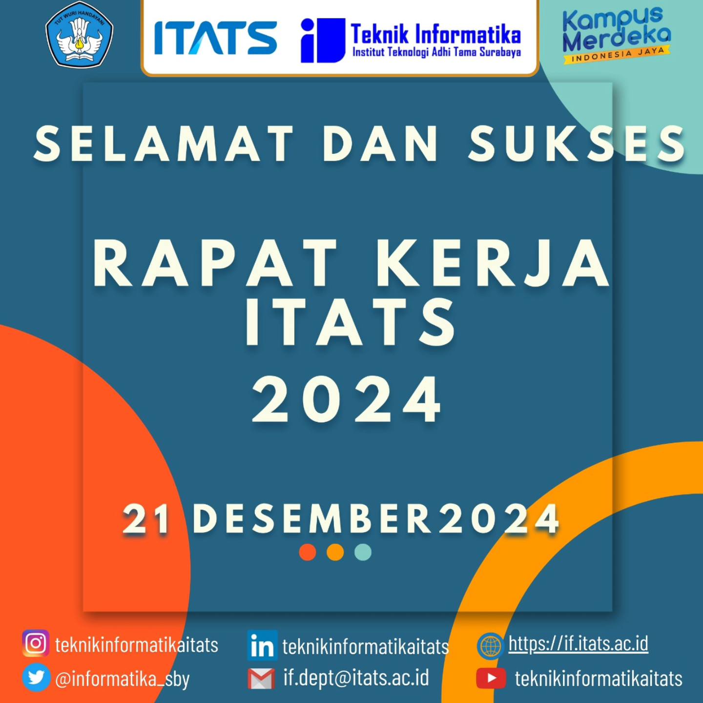 Teknik - Selamat dan Sukses untuk RAPAT KERJA @kampusitats tahun 2024 ...
