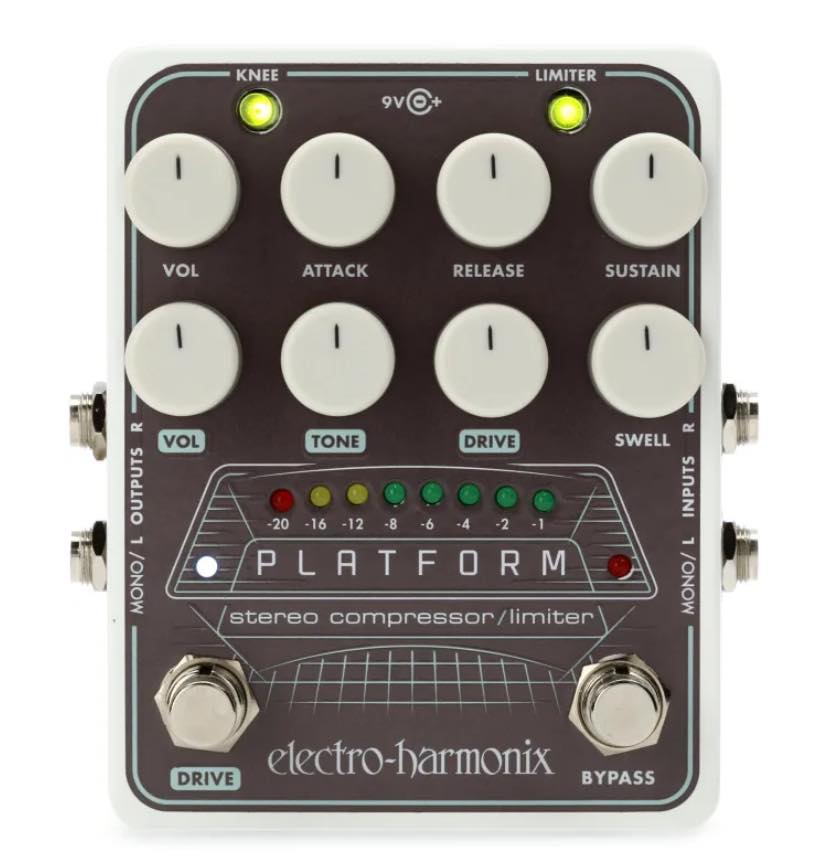 Transparent overdrive and powerful compression in a stereo pedal