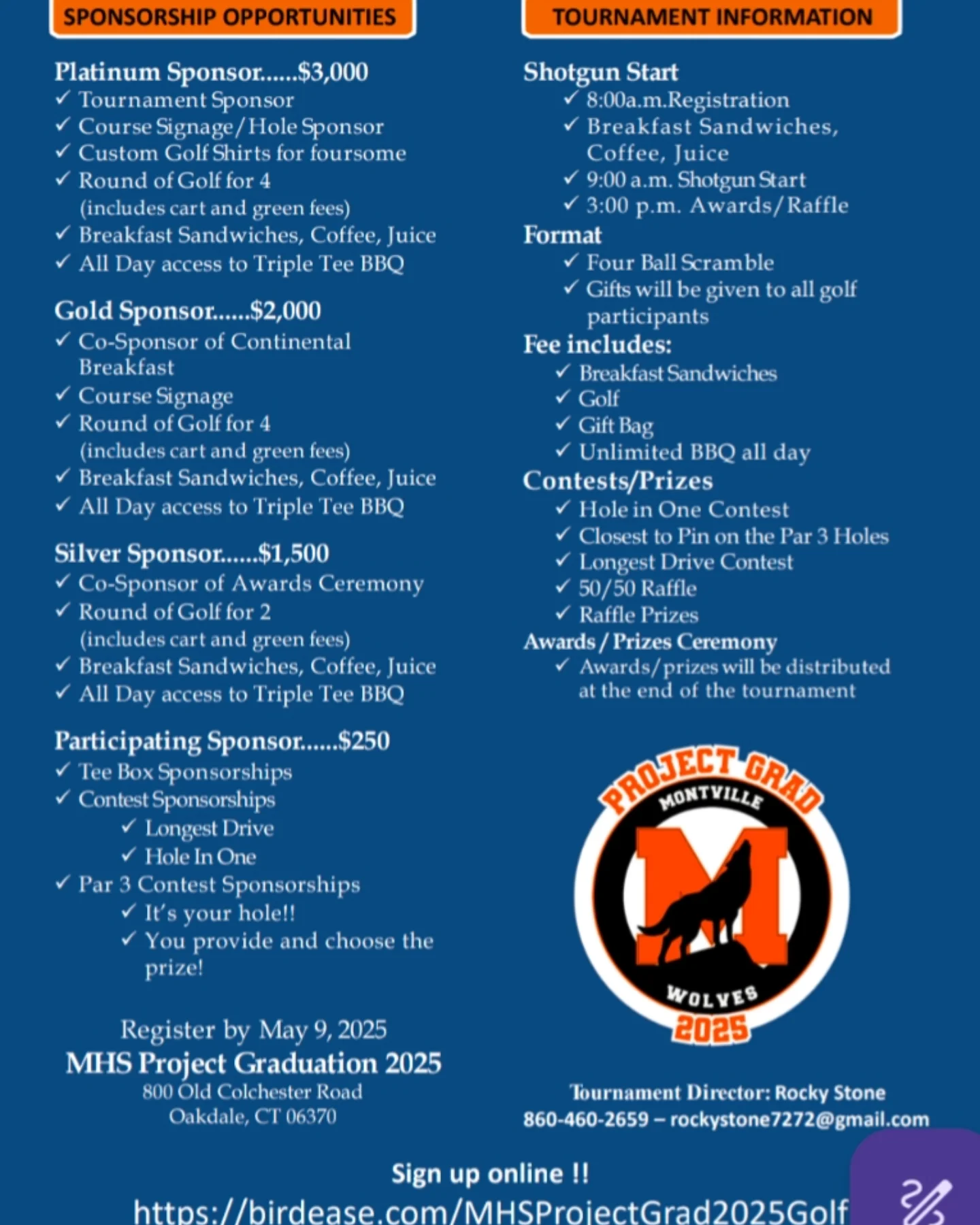 MHS Wolves Project Grad | Oakdale CT
