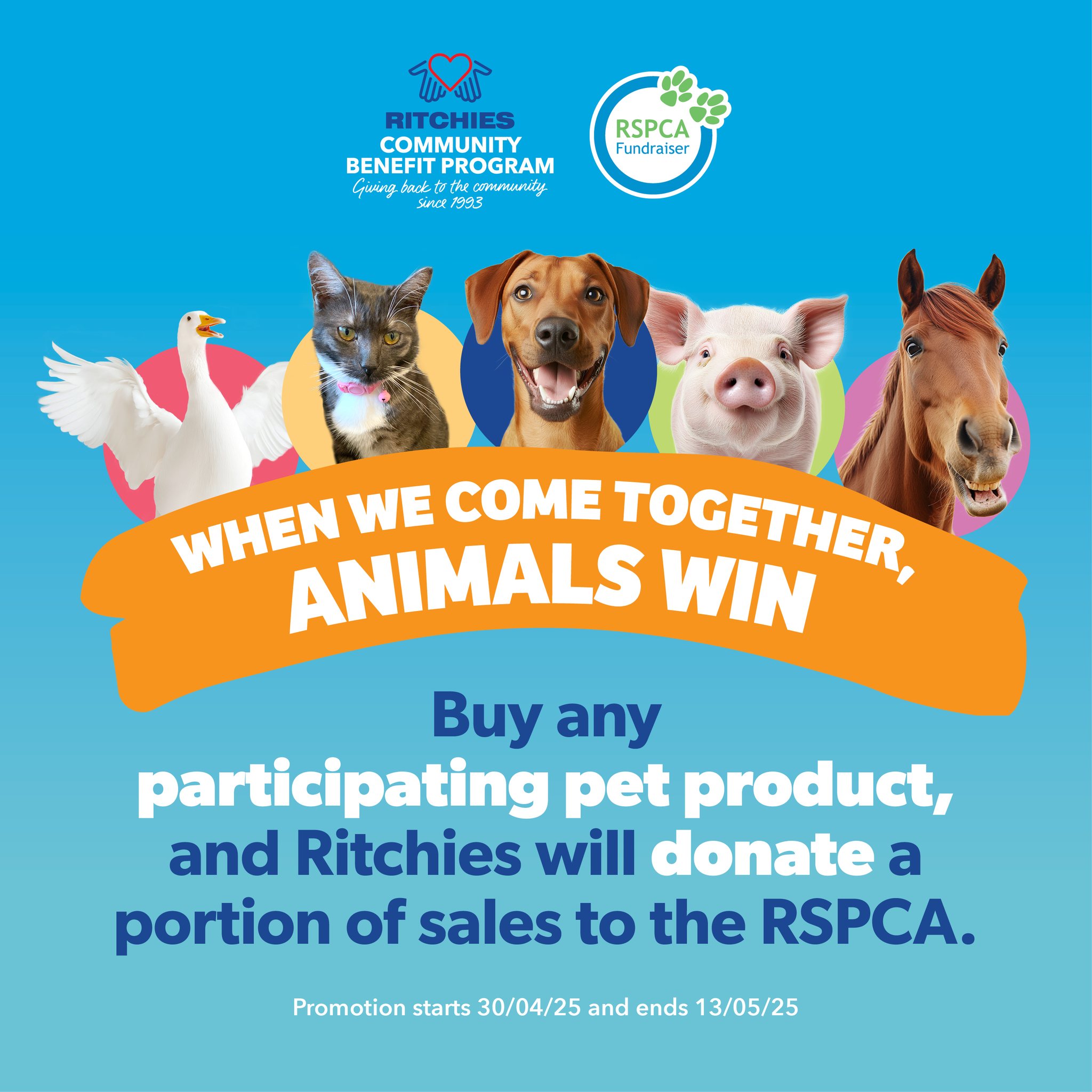 🐶🐱 Ritchies + RSPCA = A... - Ritchies Supermarkets & Liquor | Facebook