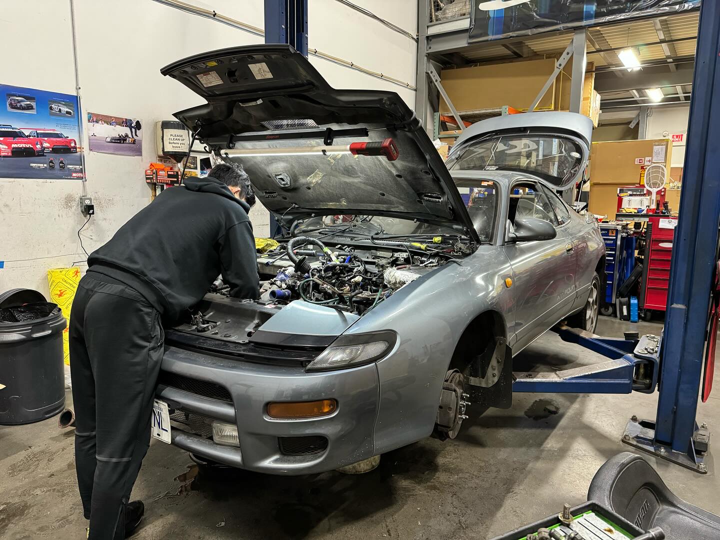A&J Racing - Engine out !!!! #toyota #celicagt4 #celica...