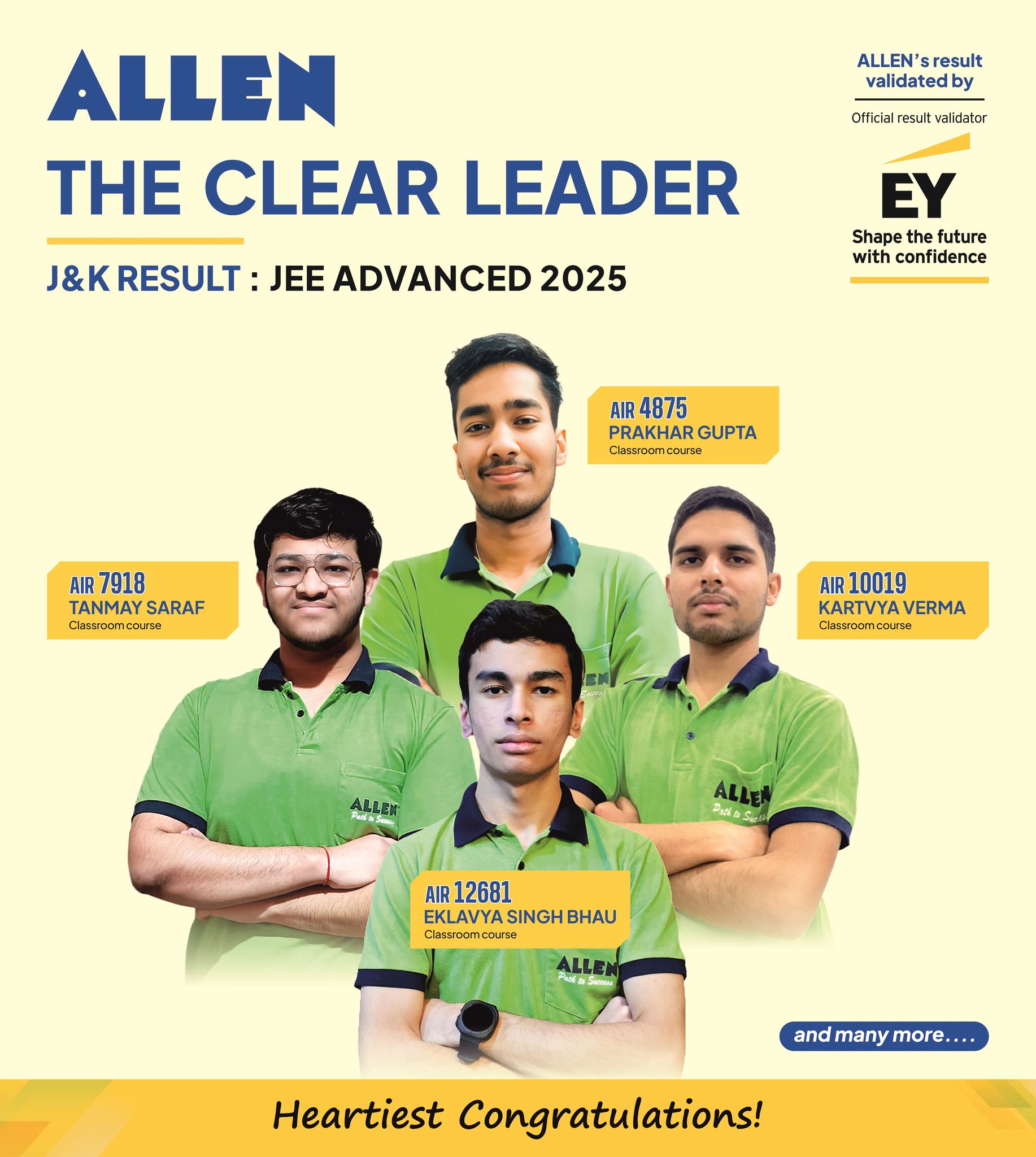 ALLEN - Yet another outstanding performance of ALLEN J&K Students in ...