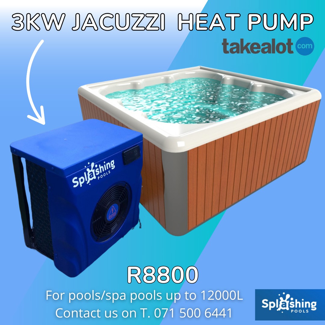 Splashing - 3KW Jacuzzi Heat Pump now only R8800 directly from ...