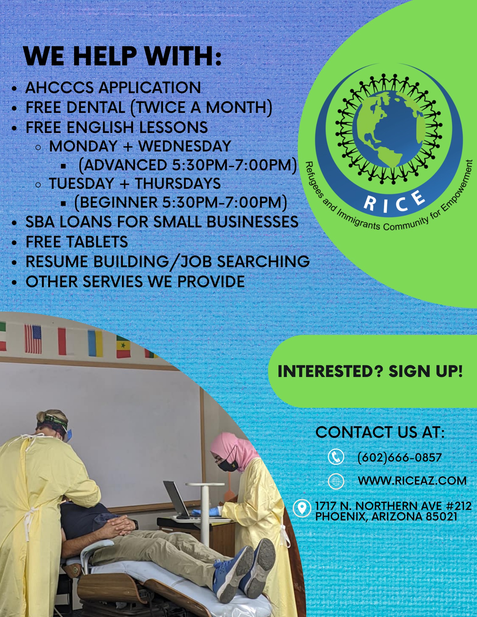 RICE - Refugees and Immigrants Community for Empowerment - Home