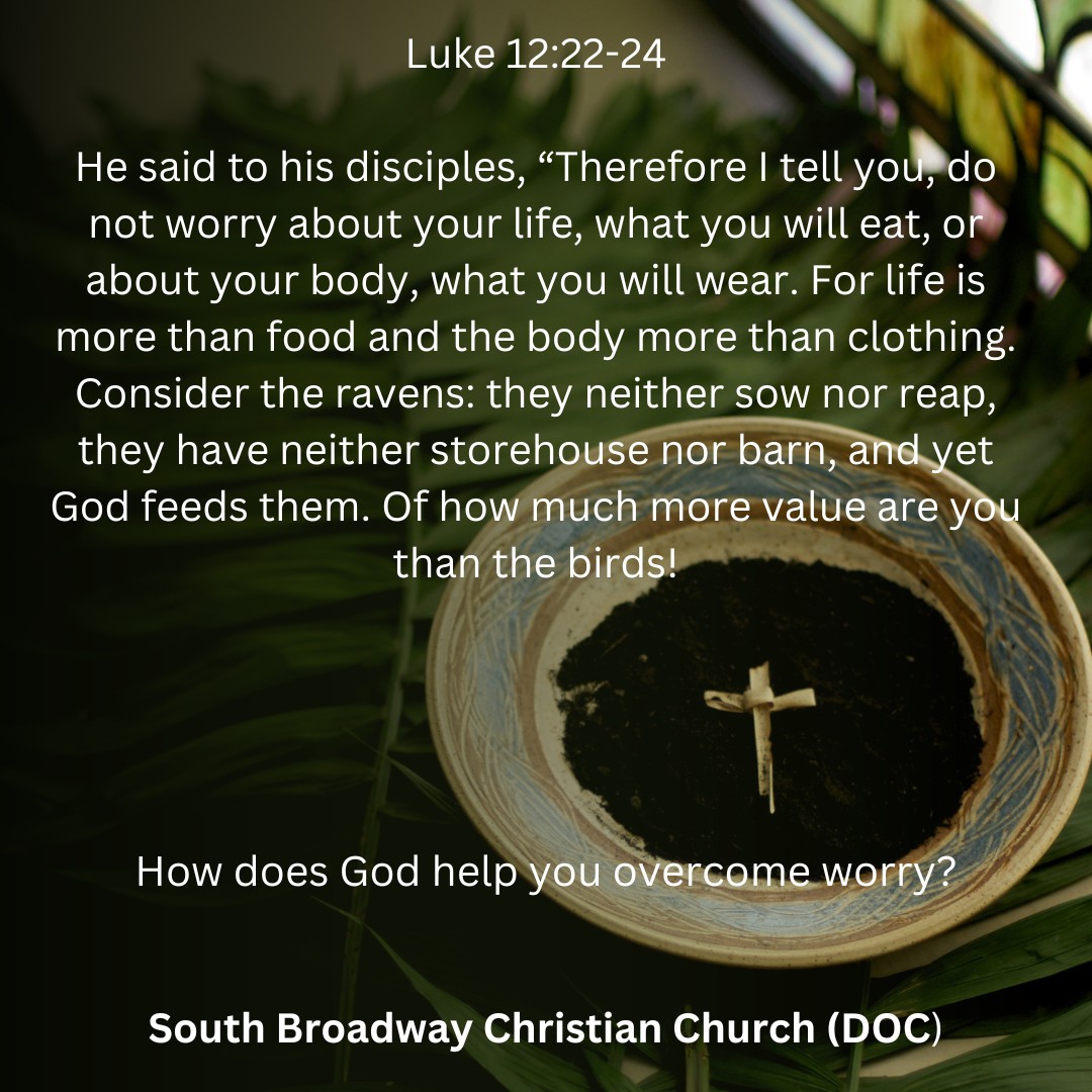 South - Guided Lectio Divina for March 31, 2025 Luke 12:22-24 https ...