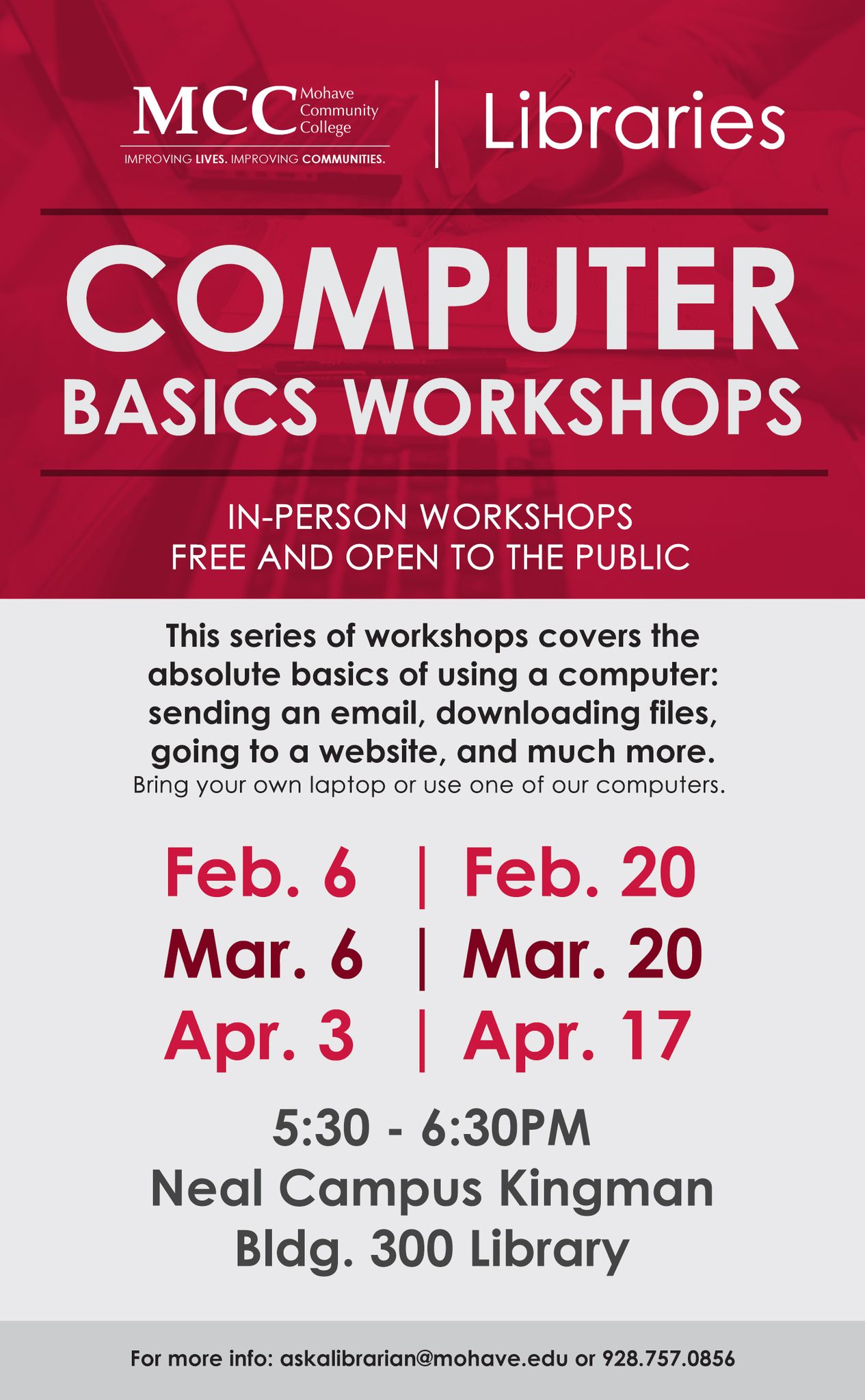 MCC - Join the Kingman Campus Library for a Computer Basics Workshop ...
