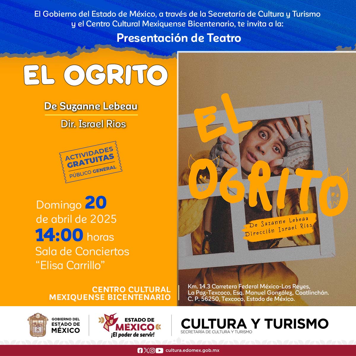 Centro - 👦🎭 Este domingo, acompáñanos en el #CCMB a la presentación de ...