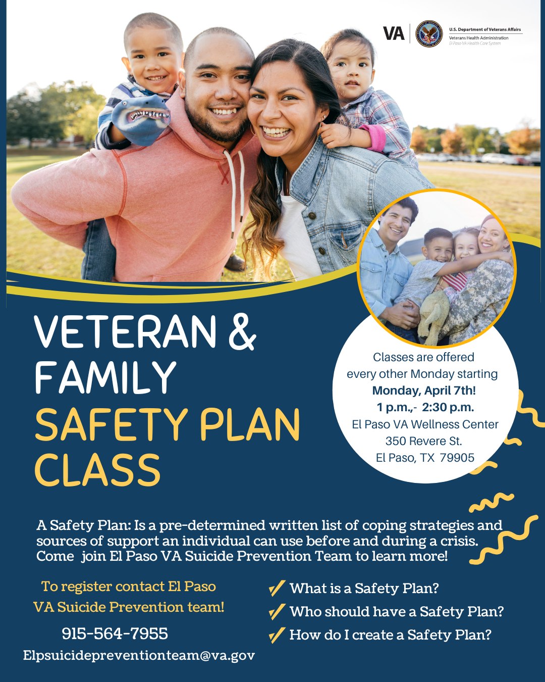 El - Take control of your mental health! Join the El Paso VA Suicide ...