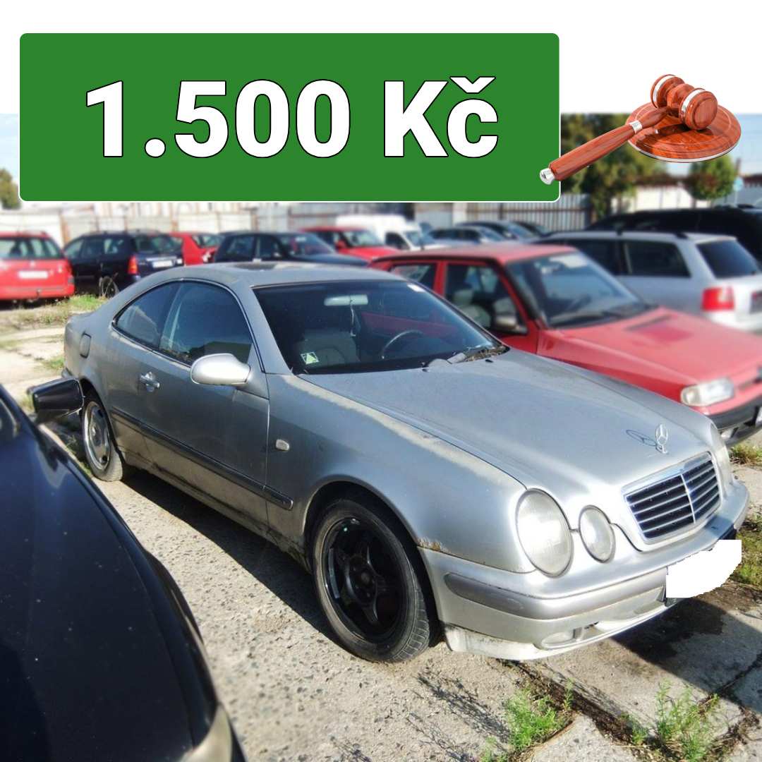 Dražby - Mercedes-Benz CLK 200 - 1.500 Kč ️ https://www.extrh.cz/29-9 ...