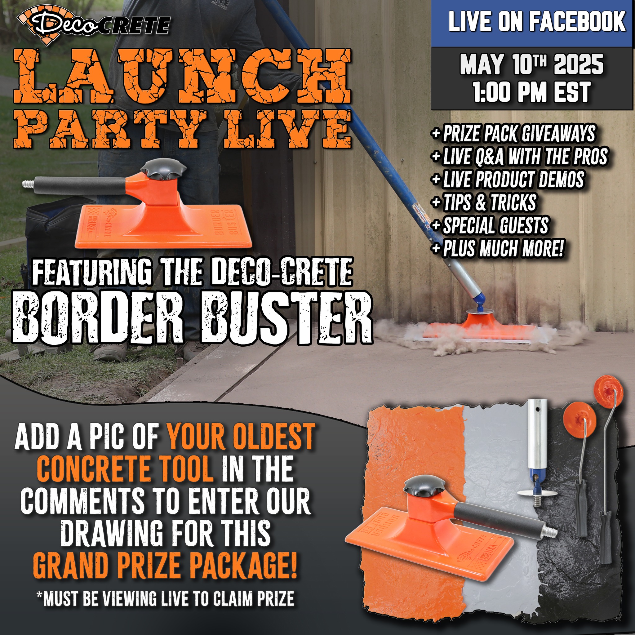 Deco-Crete - 🎉 LAUNCH PARTY LIVE – MAY 10th @ 1PM EST! 🎉... | Facebook