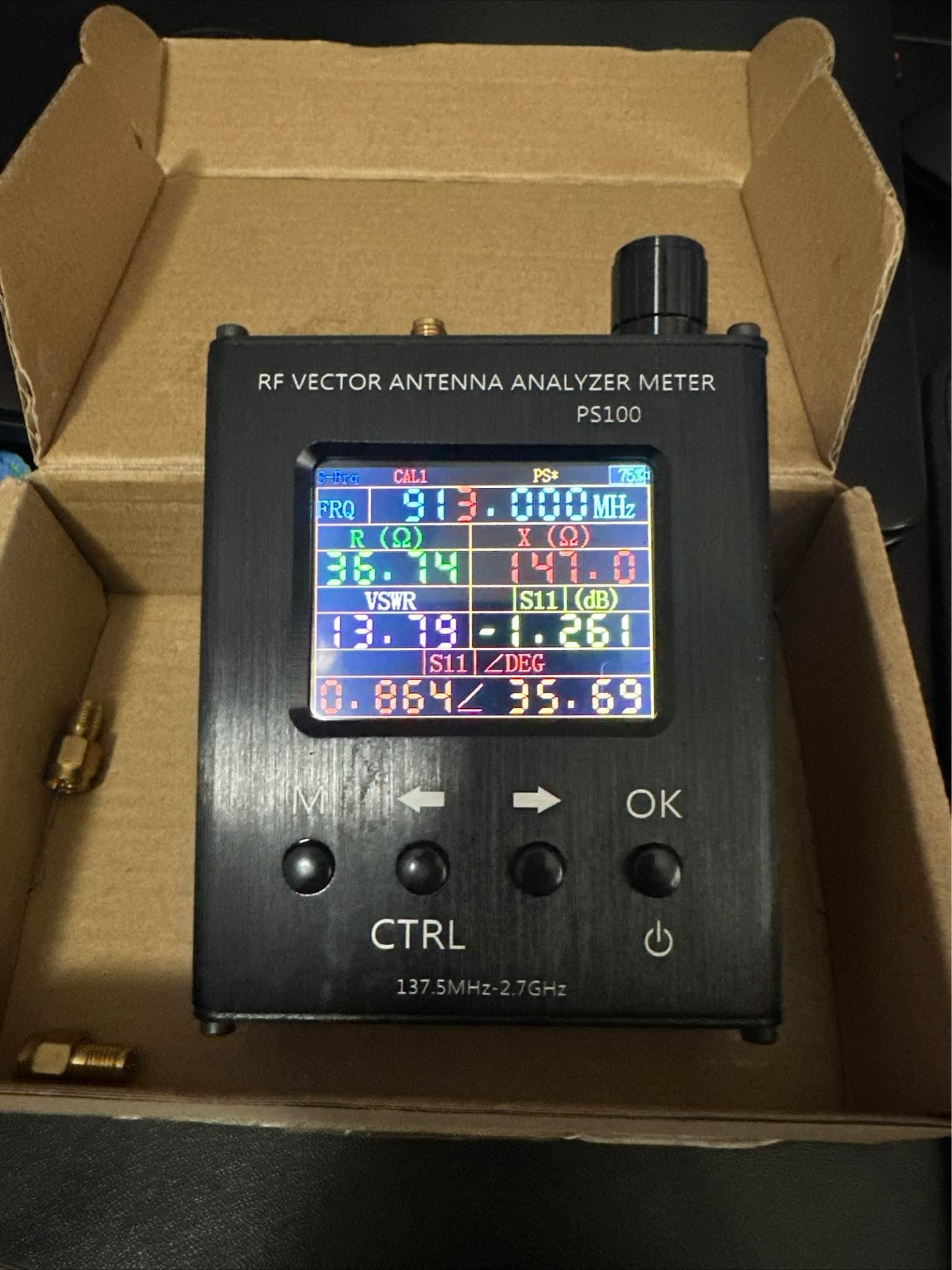 PS100 N1201SA UV RF Vector Impedance ANT SWR Antenna Analyzer Tester ...