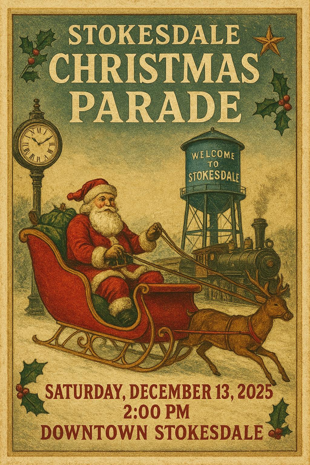 Town - Save the Date: 2025 Stokesdale Christmas Parade The Town of ...