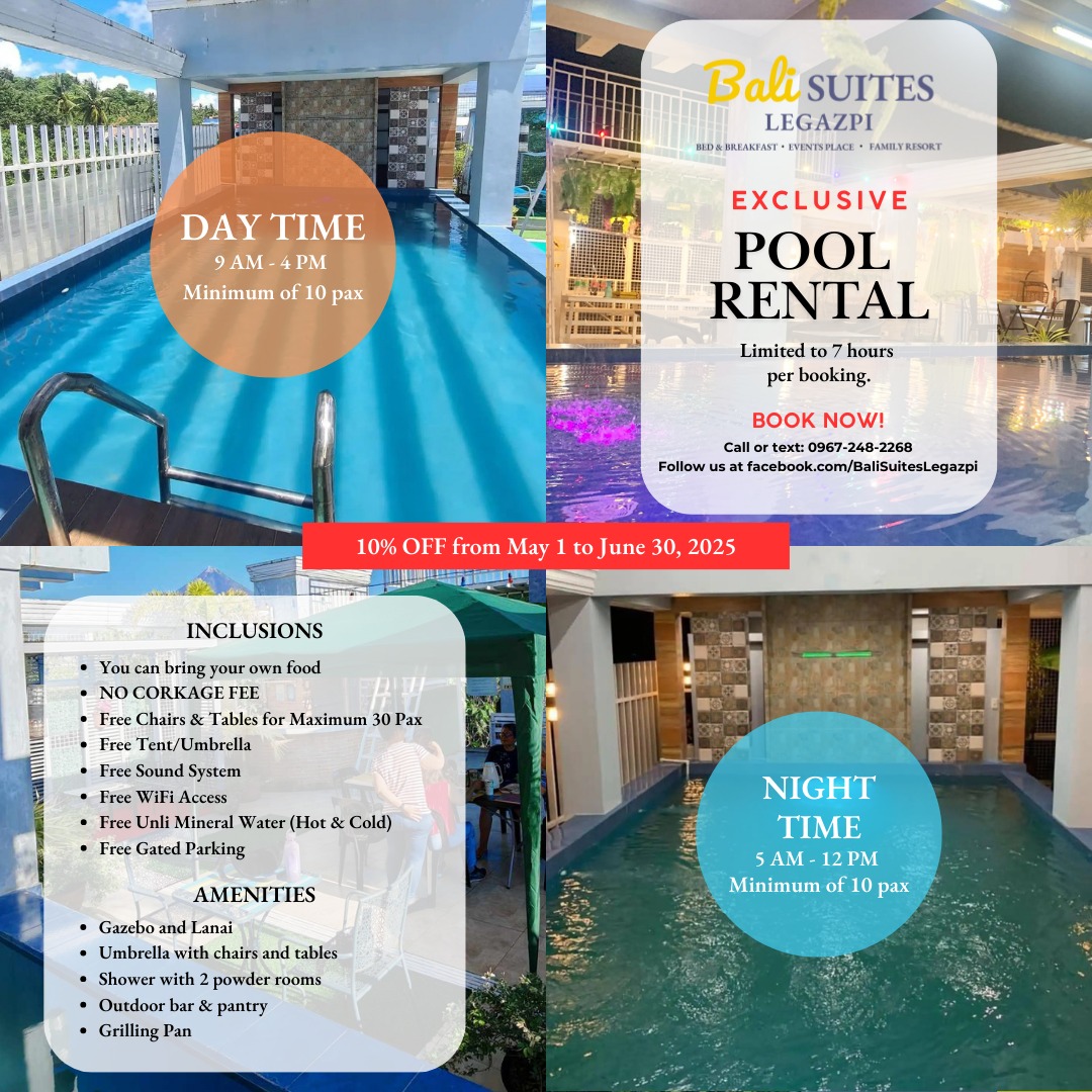 Bali - 🎉 What’s up this May? A Splashin’ Deal at Bali Suites Legazpi! 🌊 ...