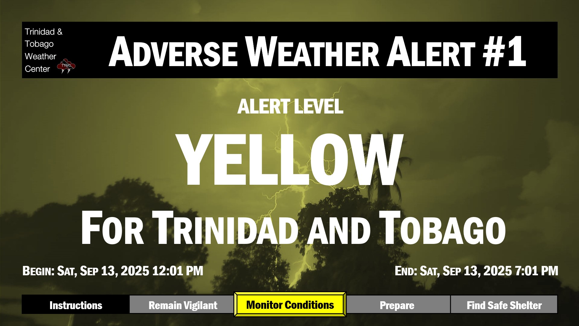 Trinidad - An active tropical wave is moving across the Lesser Antilles ...