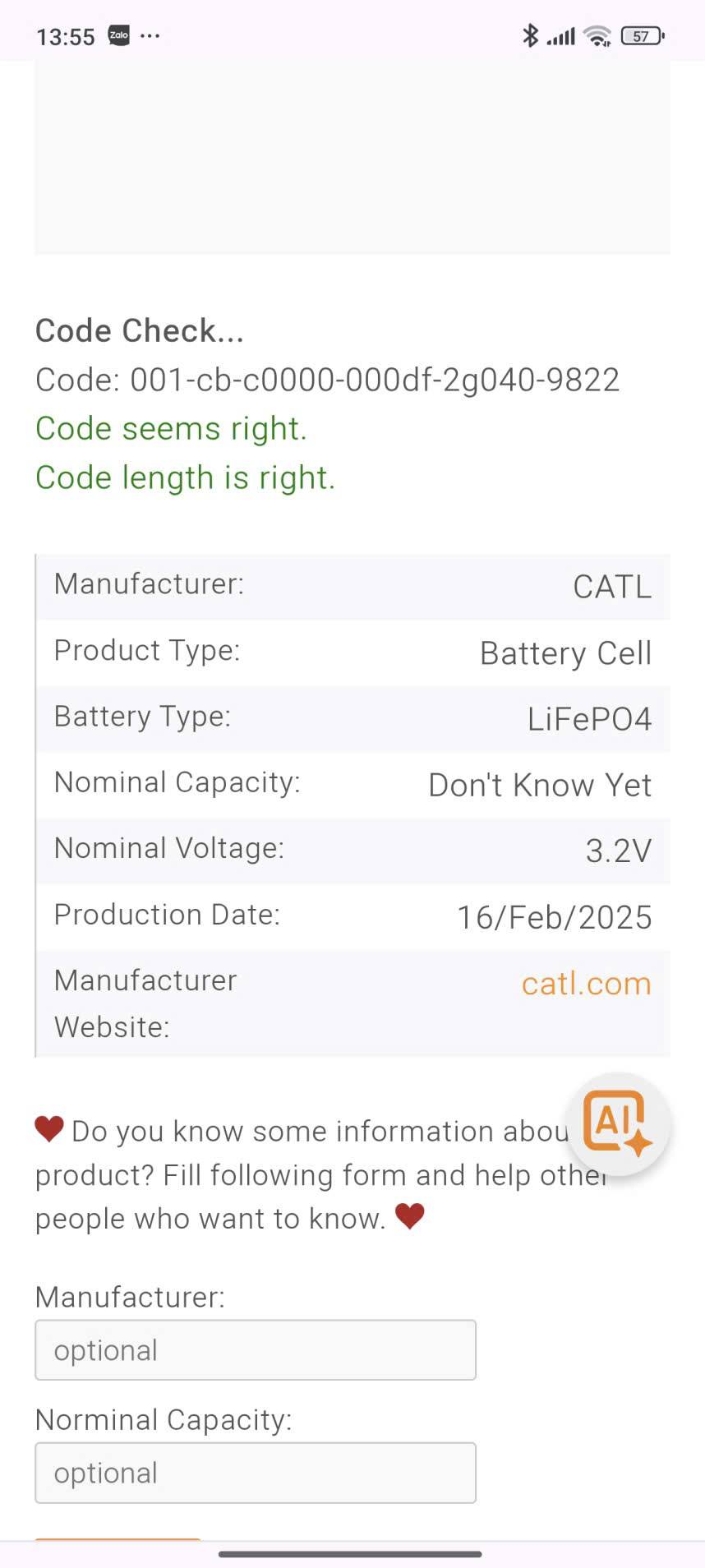 Catl 314 CRRC và 324 FOTON số lượng không nhiều | Facebook