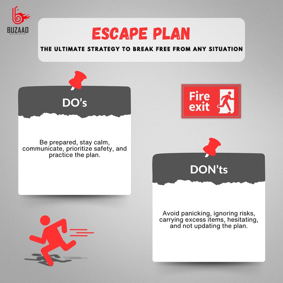 Buzaao - 🚨 ESCAPE PLAN 101 🚨 When every second counts, your plan should ...