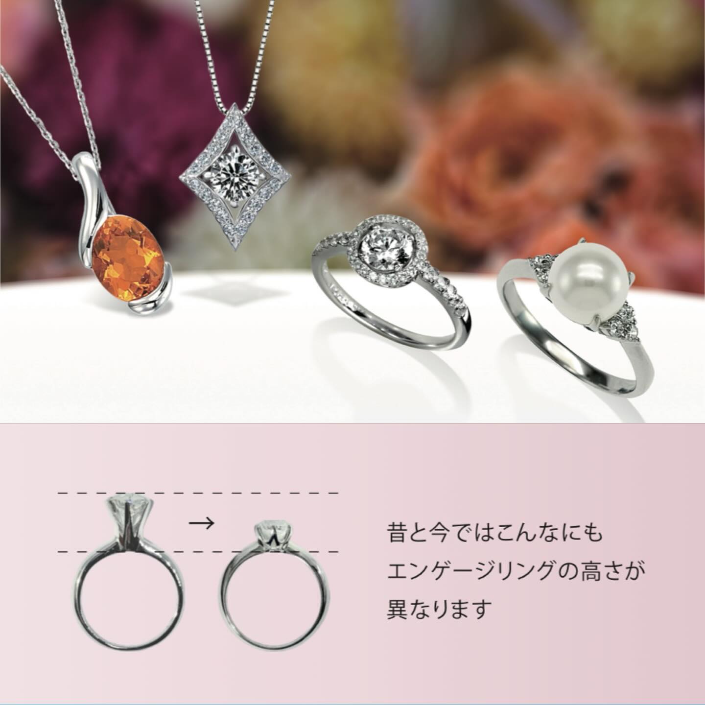 K18WG 希少石 パパラチアサファイア ダイヤモンドネックレストップ 