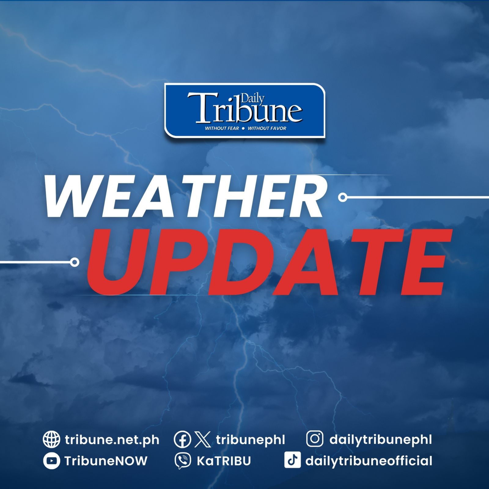 Daily - WEATHER UPDATE: Heavy to intense rainshowers with lightning and ...