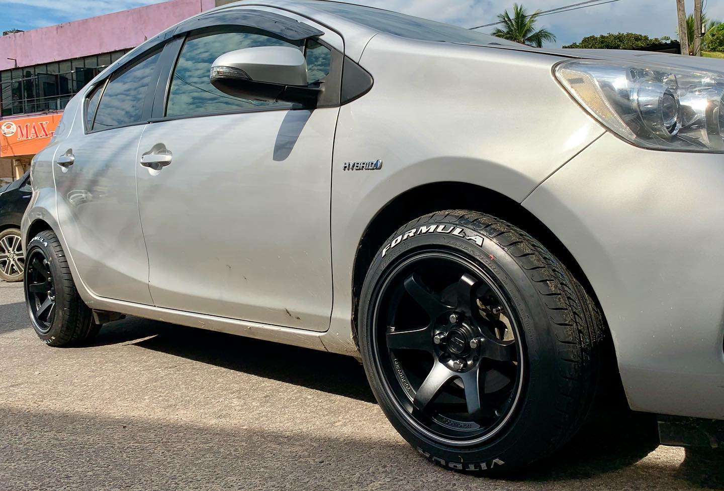 Custom Wheels - Toyota Aqua fitted with 15” AlloyWheels