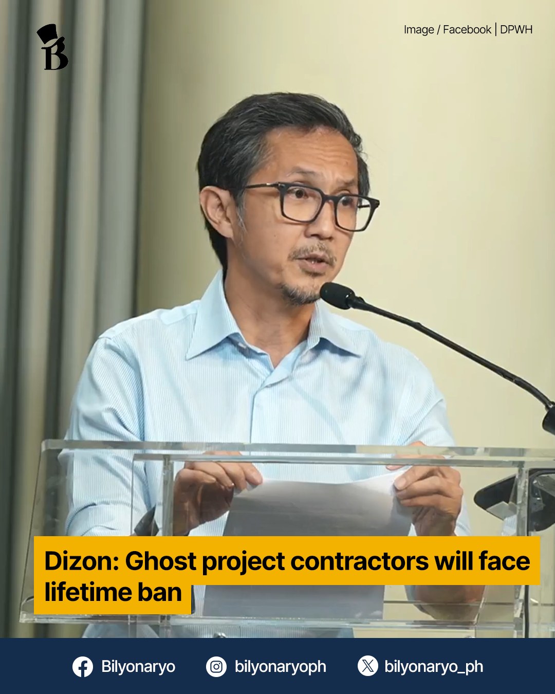 Bilyonaryo - Newly appointed Public Works Secretary Vince... | Facebook