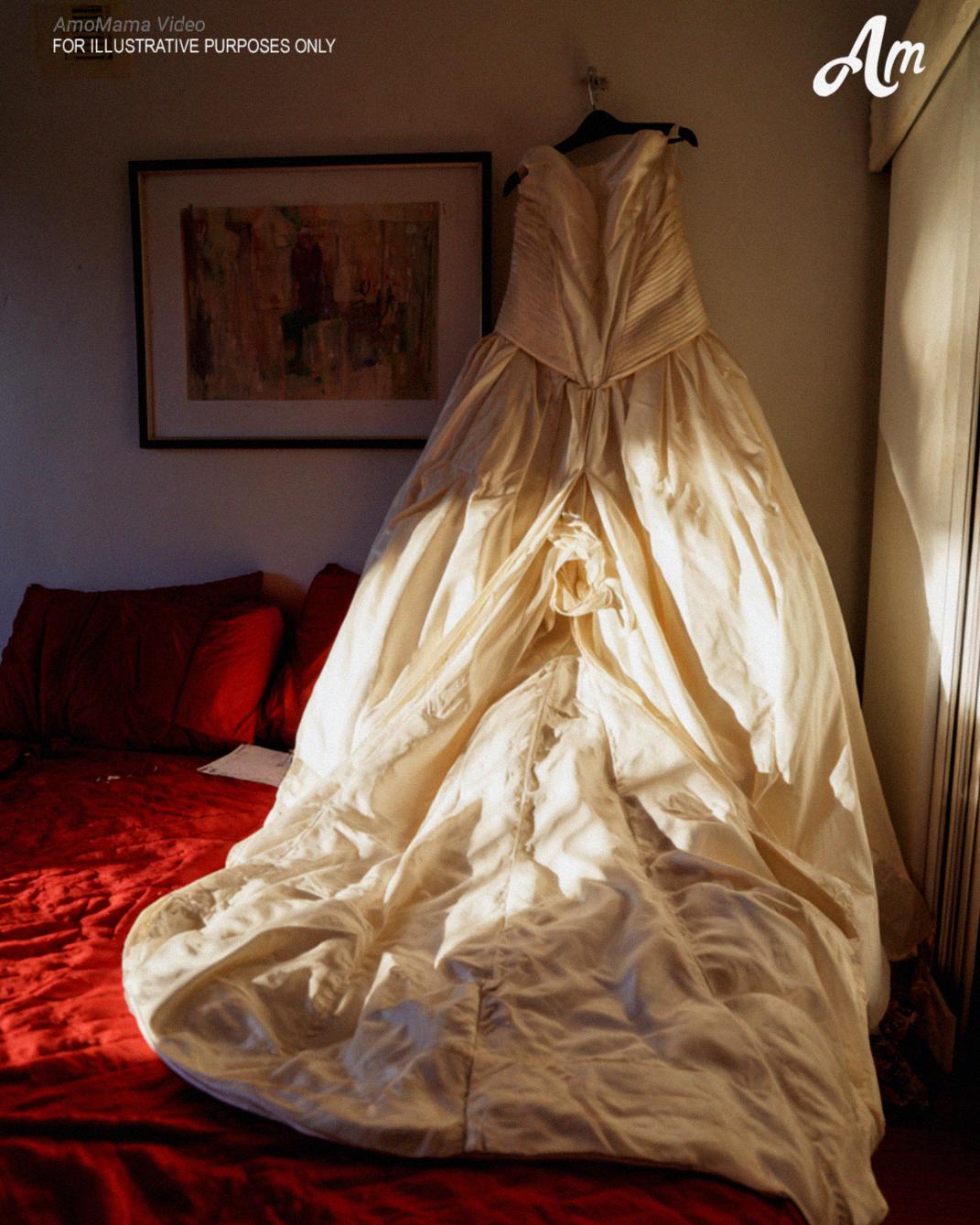 gold wedding dress dream meaning Dreaming of wearing a golden gown that fits, but having it taken away by a woman and her family light gold wedding dress