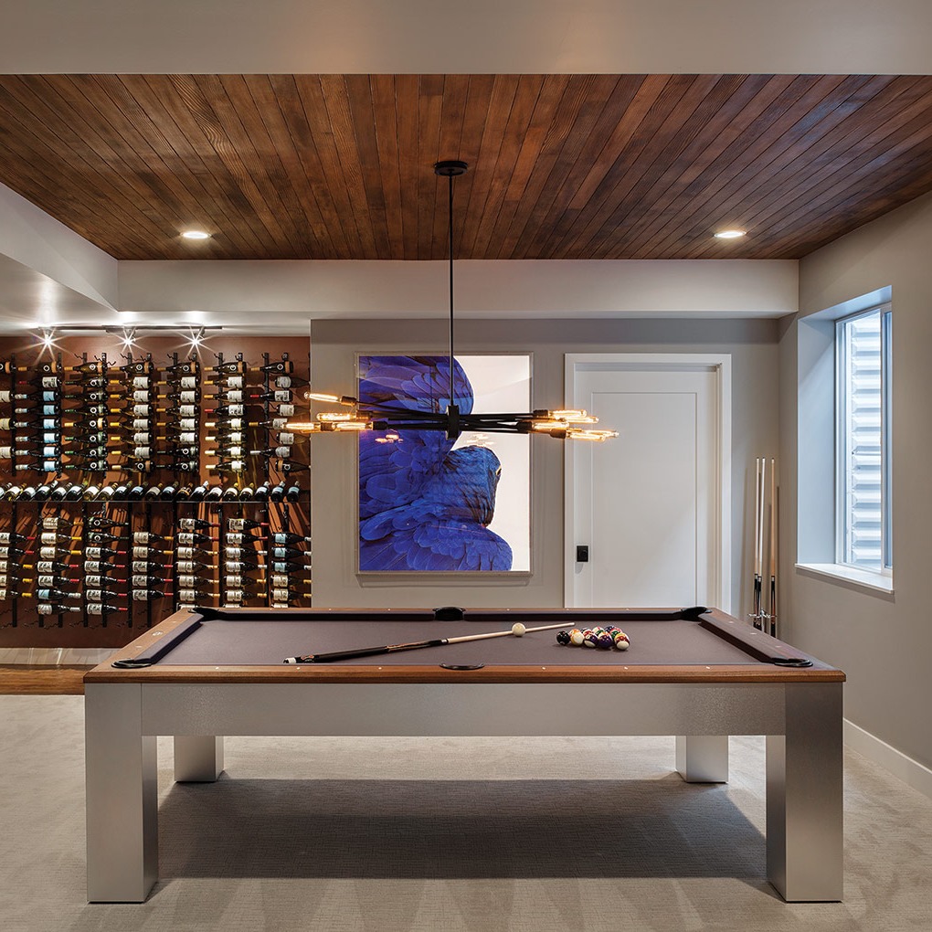 Boynton - The Madison Pool table features modern style enclosed solid ...