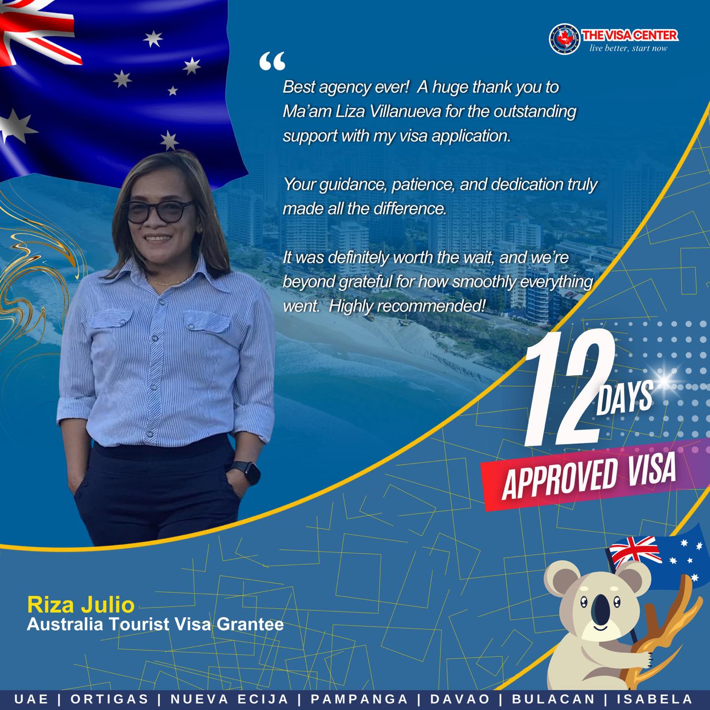 The Visa - Another success story! 🇦🇺🇦🇺 We're so proud to celebrate with ...