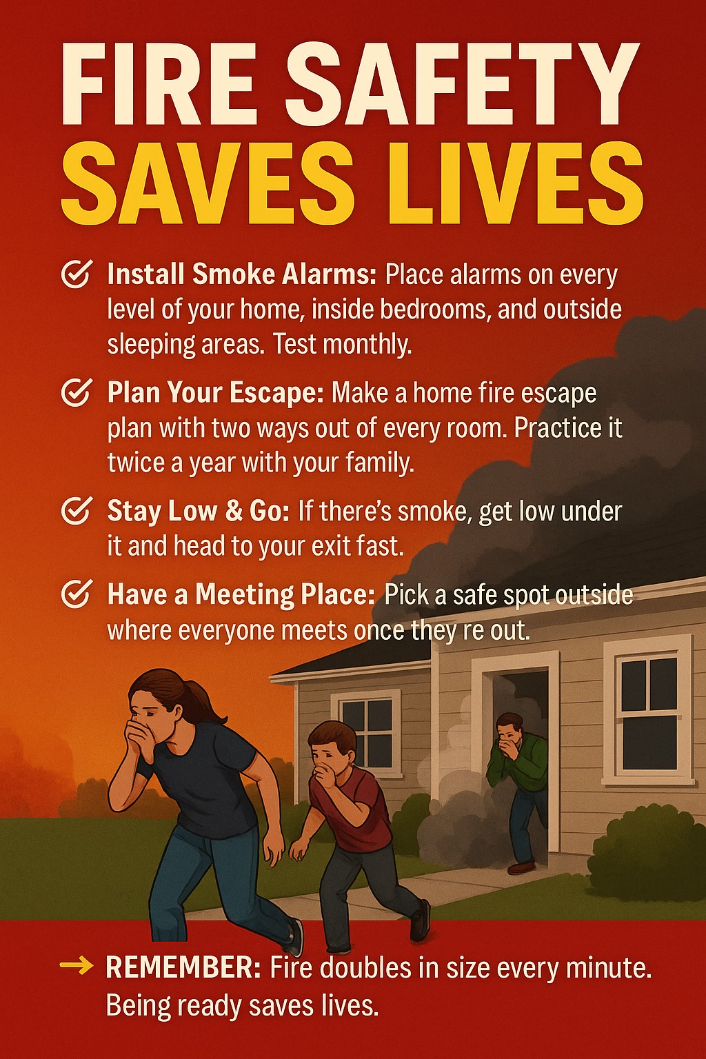 Centerville - 🔥 Fire Safety Saves Lives A few simple steps can make all ...