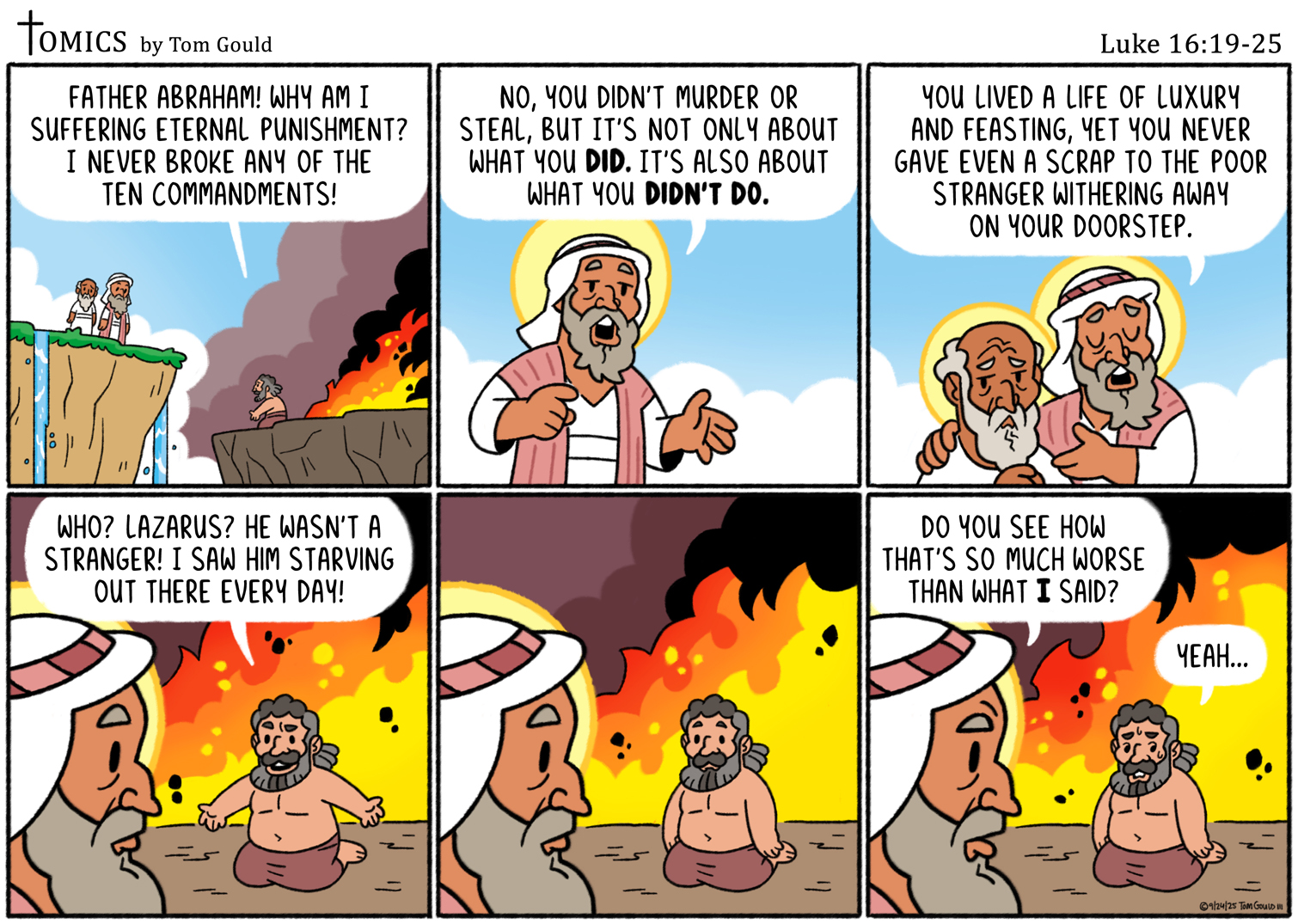 Tomics - The man's in heck and STILL digging himself a... | Facebook