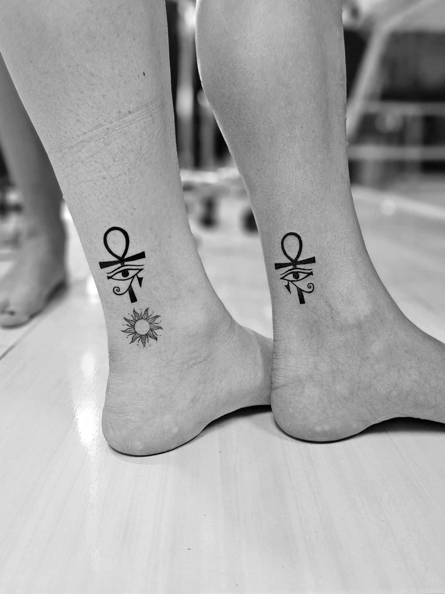 Ankh el-eye matching tattoos 👁️ BFF... - Safe House Studio | Facebook