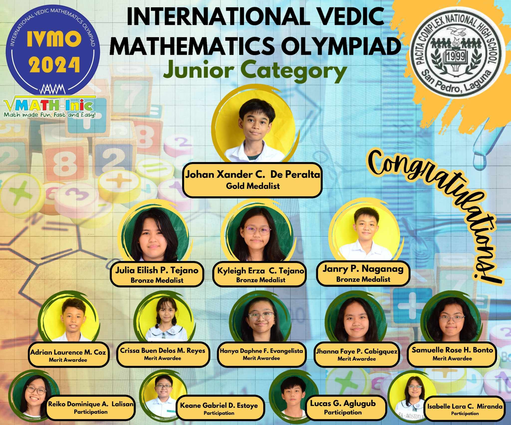 Congratulations!... - DepEd Tayo Pacita Complex NHS- Laguna