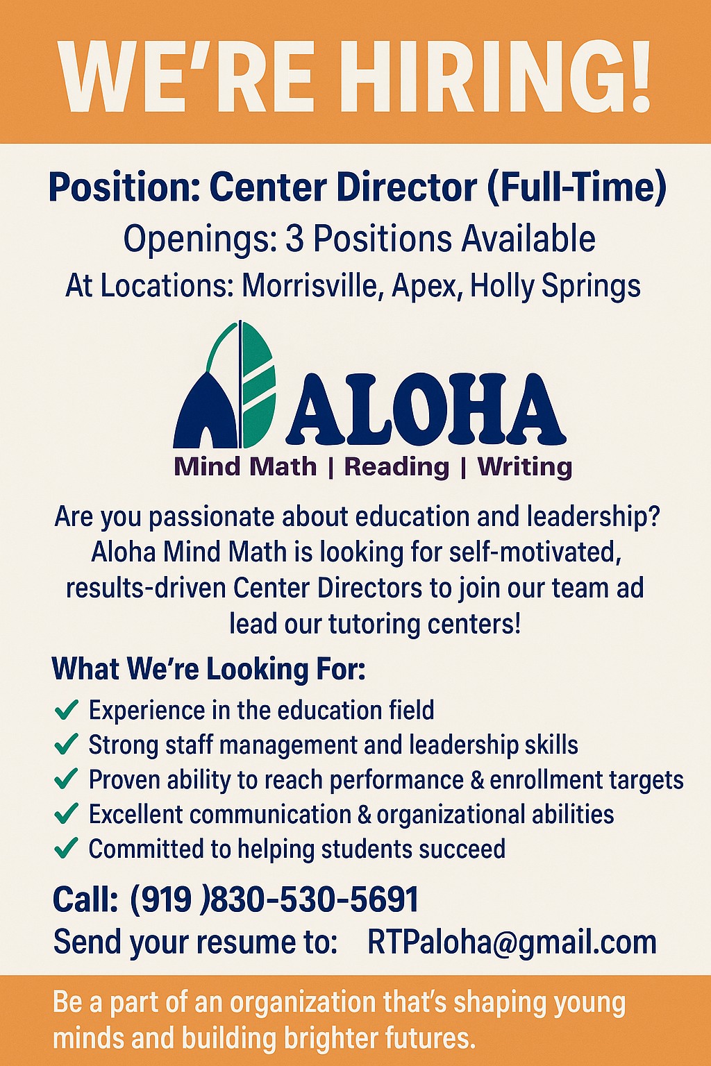 Aloha Mind Math - Morrisville/Apex/HollySprings/Fuquay-Varina ...