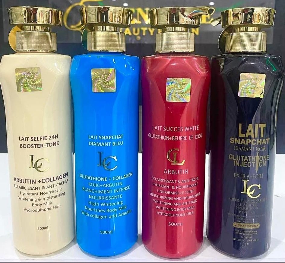 Duo Lait Corporel Et Crème Visage éclaircissant Anti-taches Lux Cosmetiques - 500ml + 50ml, Neuf, USA