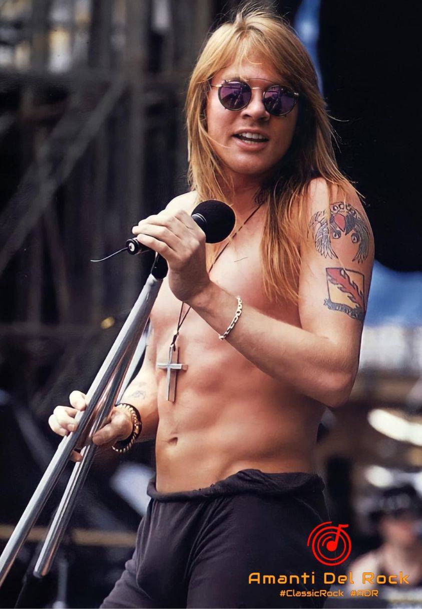 Axl Rose during a Guns N' Roses soundcheck in Rock In Rio, Rio de