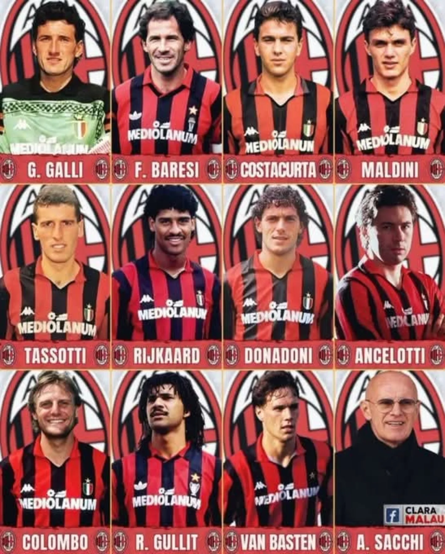 The great AC Milan winning European Cup in 1988-89 at Barcelona