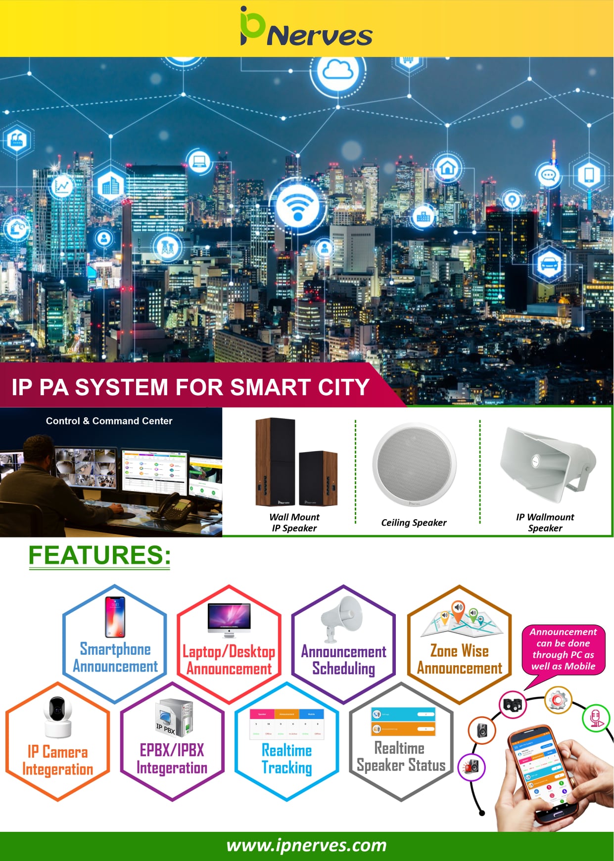 IP Nerves - IP PA System For Smart City🏢 Product we...