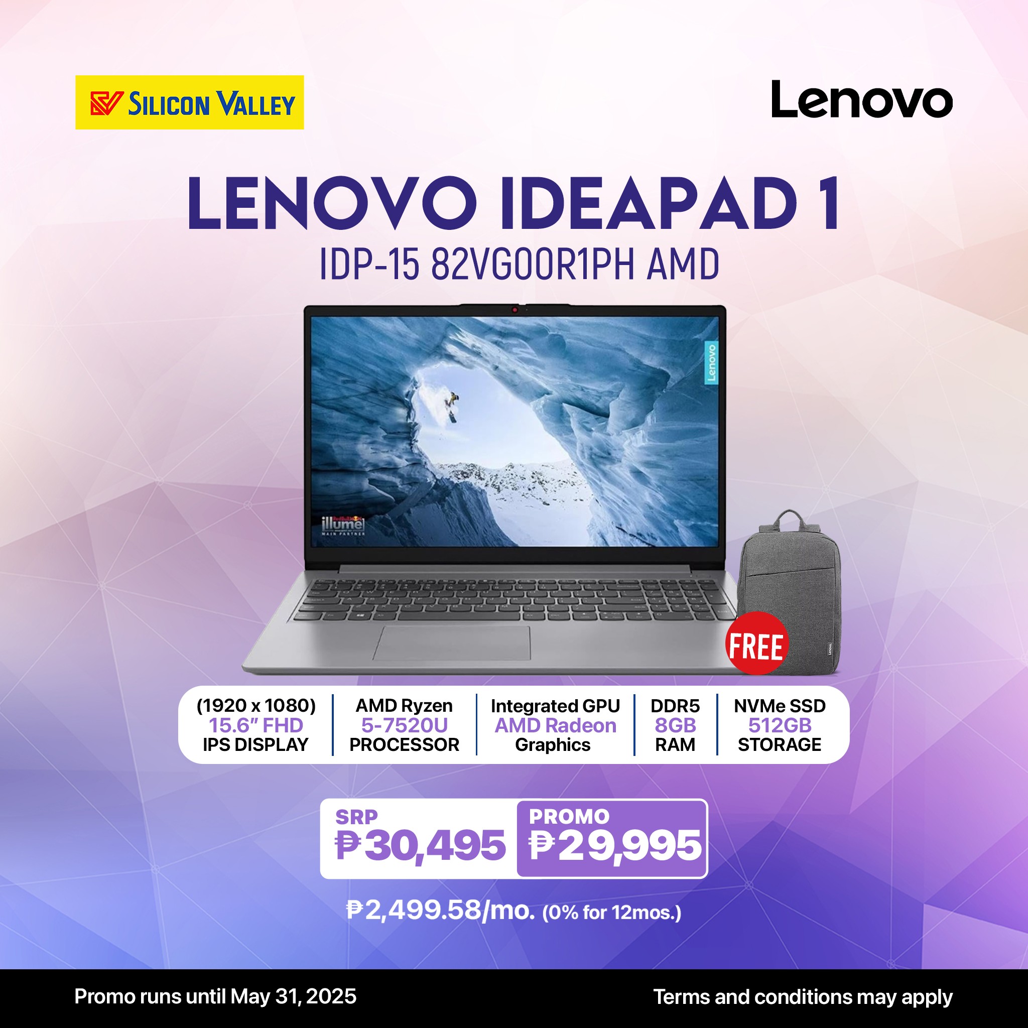?✨ Get more with your next laptop! The IDP-15 82VG00R1PH (AMD 