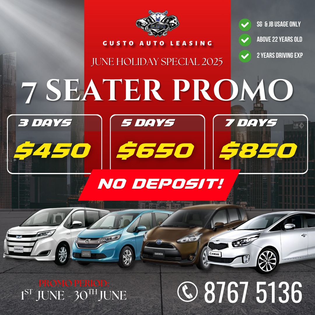 Gusto - 🔥 JUNE HOLIDAY CAR RENTAL PROMO IS HERE! 🔥 NO DEPOSIT. NO ...