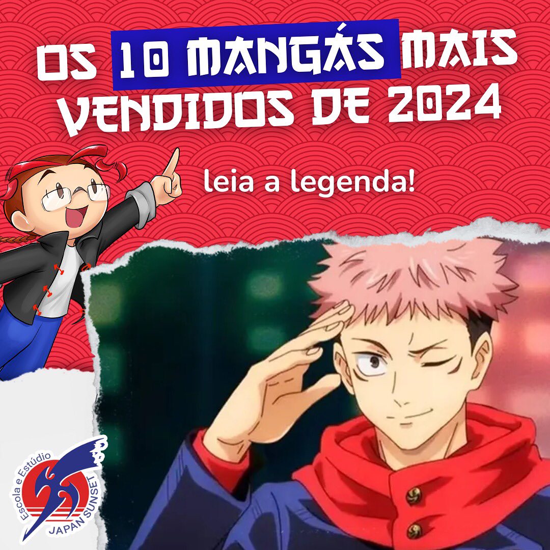 Os 10 mangás mais vendidos... - Escola de Mangá Japan Sunset