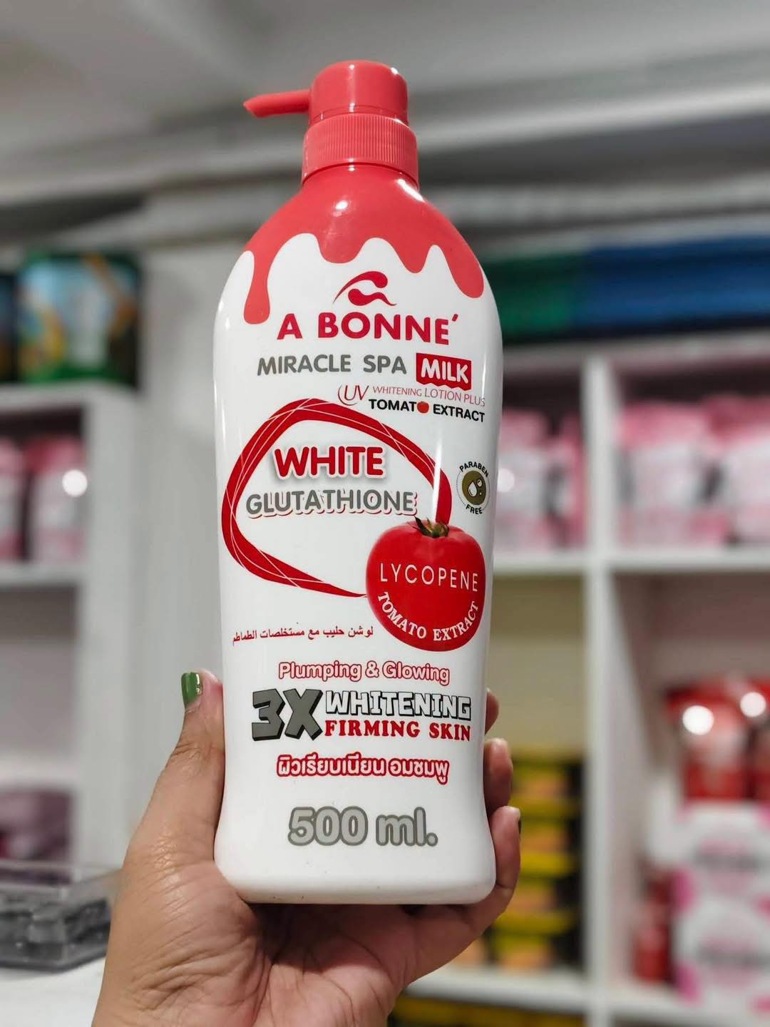 abonne glutathione lotion 🍅✨ TOMATO ✨🍅 Fresh, bright, and juicy glow for your skin 🤍 🌟 Benefits: • Helps brighten and revitalize dull skin ✨ • Deeply moisturizes for soft, smooth skin 💧 لصقات لمنطقة العين المتعبة NAD+ | IV Therapy Size:Progress Pack