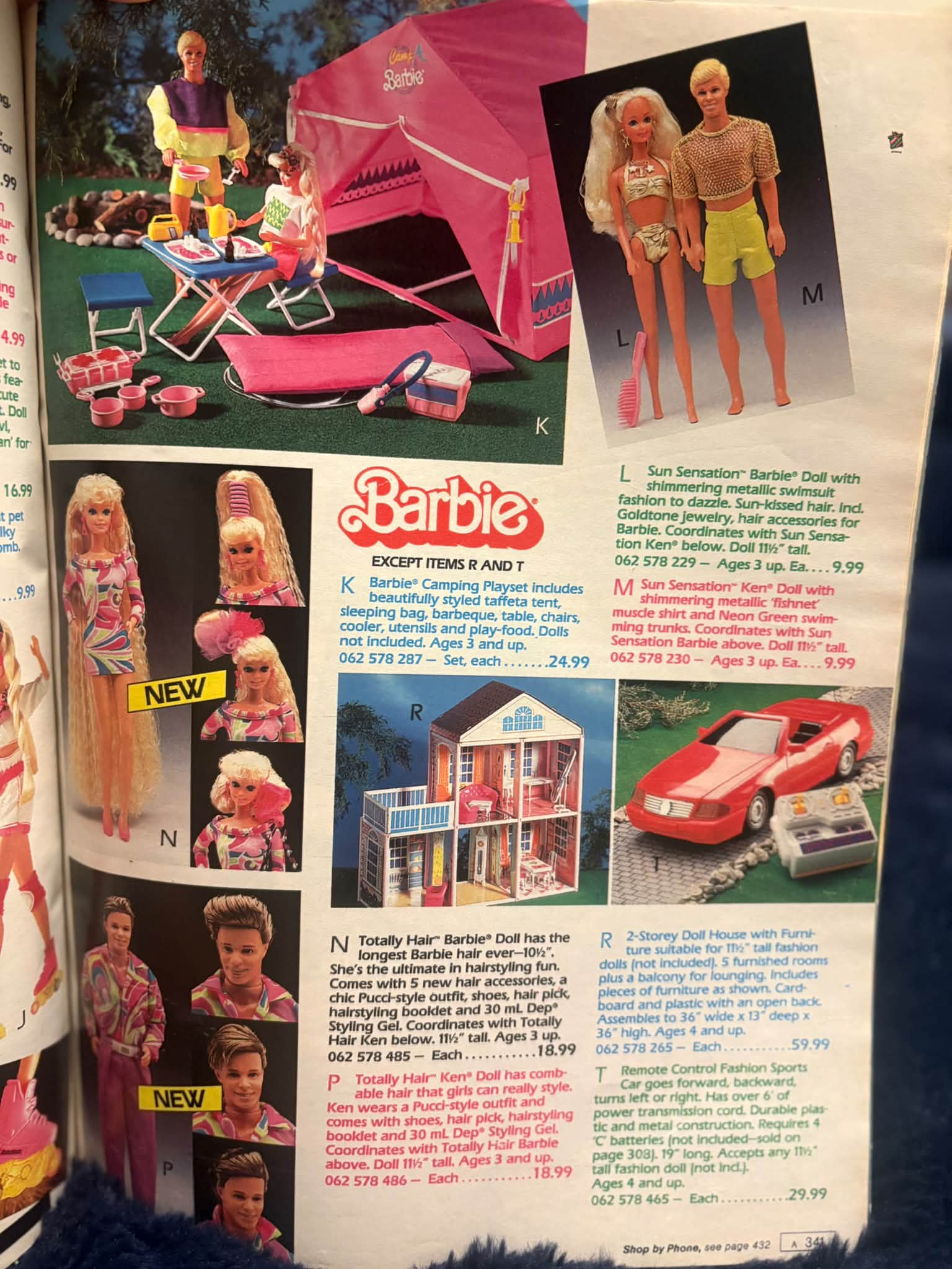 1981 Sears クリスマカタログ バービー8ページ他カラー667ページ 1992 Barbie Section of the Sears Catalogue! What did you have from