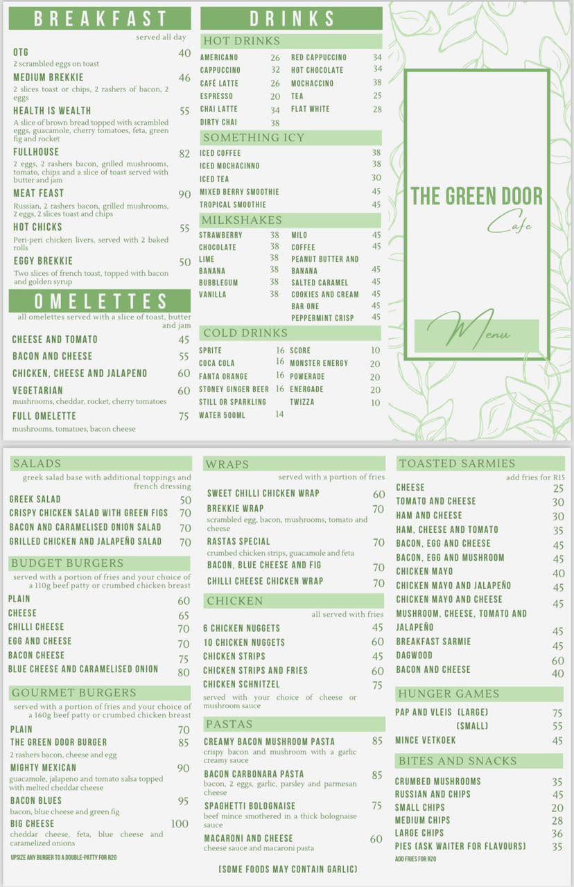 The Green Door Cafe George | George