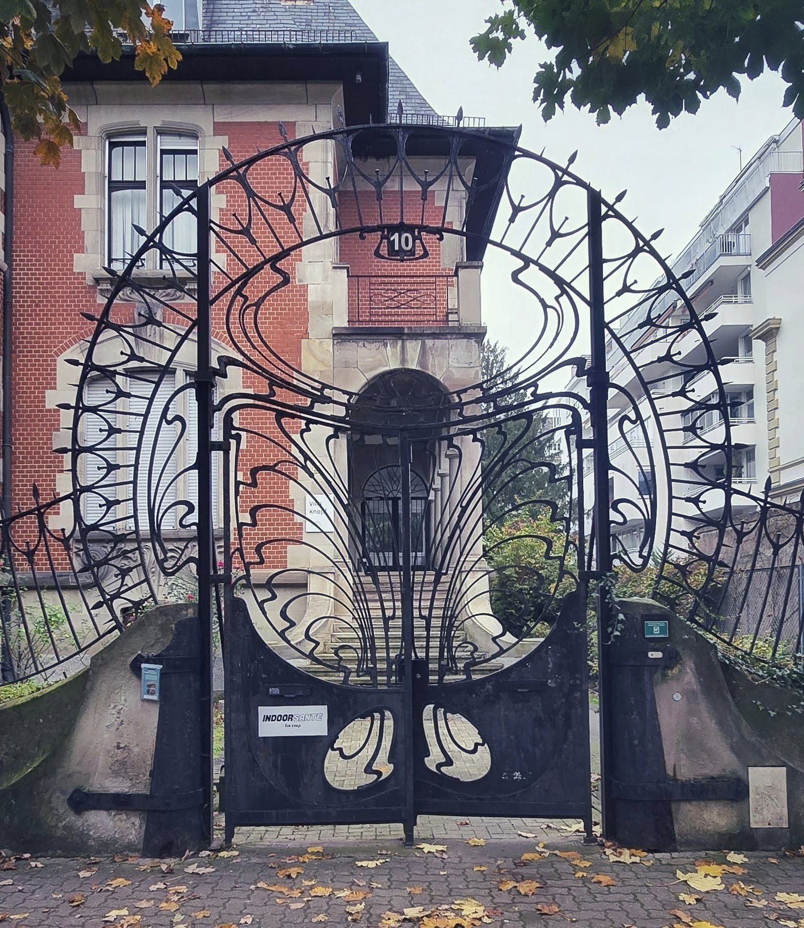 Art Nouveau building in Strasbourg, France